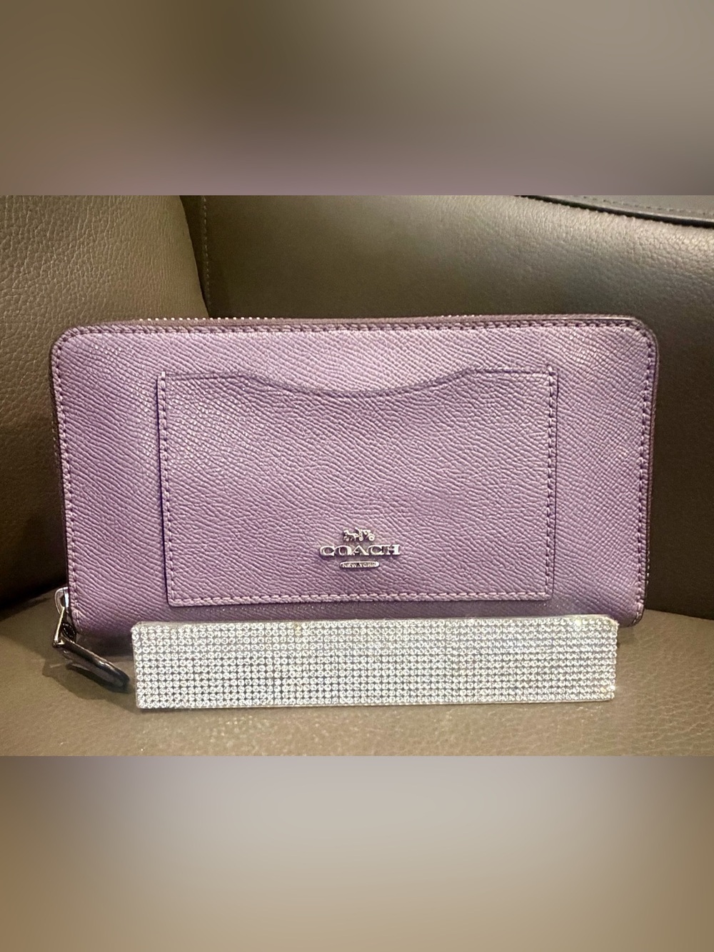 Coach Accordion Zip Around Wallet